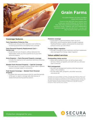 Grain Farms Sell Sheet